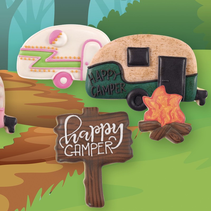R&M International Happy Camper 3 Piece Cookie Cutter Set gallery