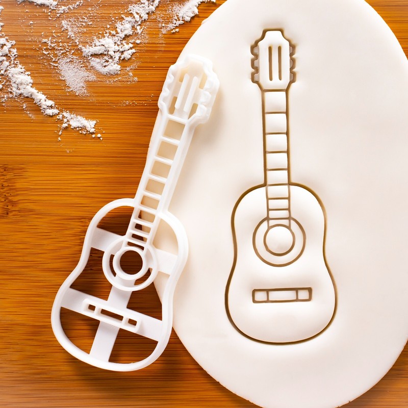 Acoustic Guitar Cookie Cutter – stringed music instrument concert guitarist