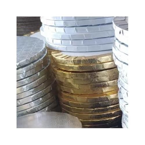 Cake Drum 1/2" thick - SILVER ROUND 14" gallery