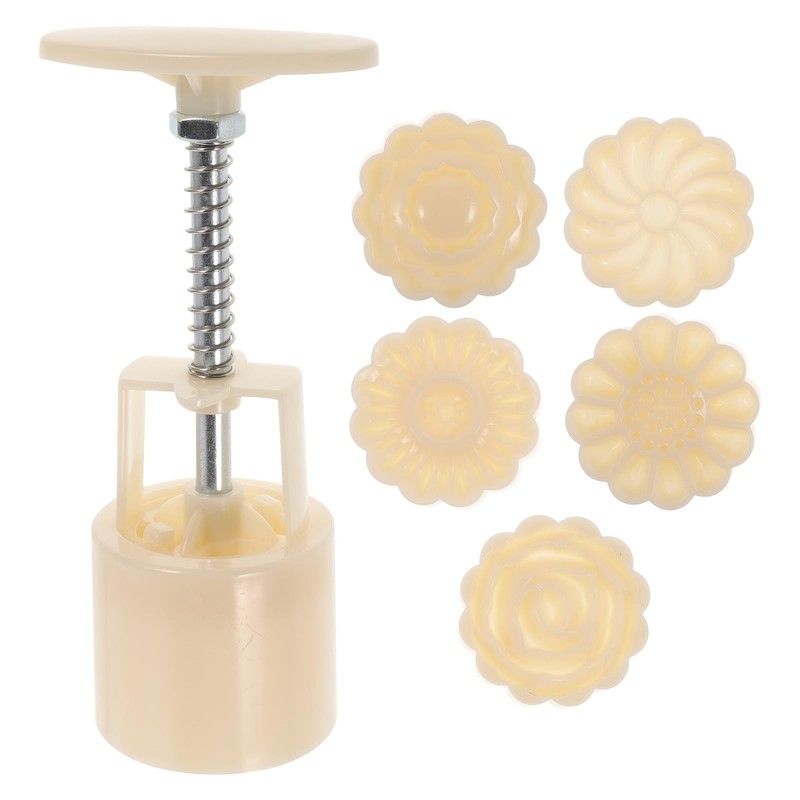 3d Hand-pressure Mooncake Mold Set, Handmade Moon Cake Mould with Stamps for …