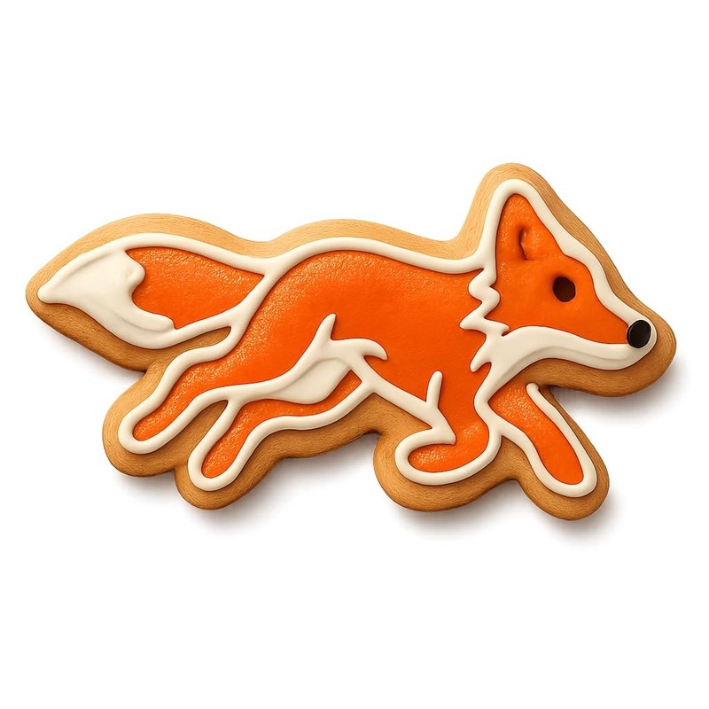 Running Fox Cookie Cutter & Stamp - 4x1.8 Fun Kitchen Baking gallery