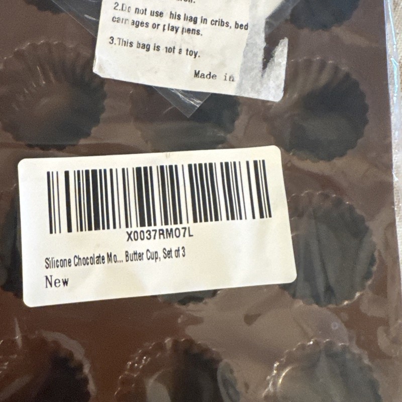 Mini Chocolate Peanut Butter Cup Silicone 3 Mini Molds New gallery