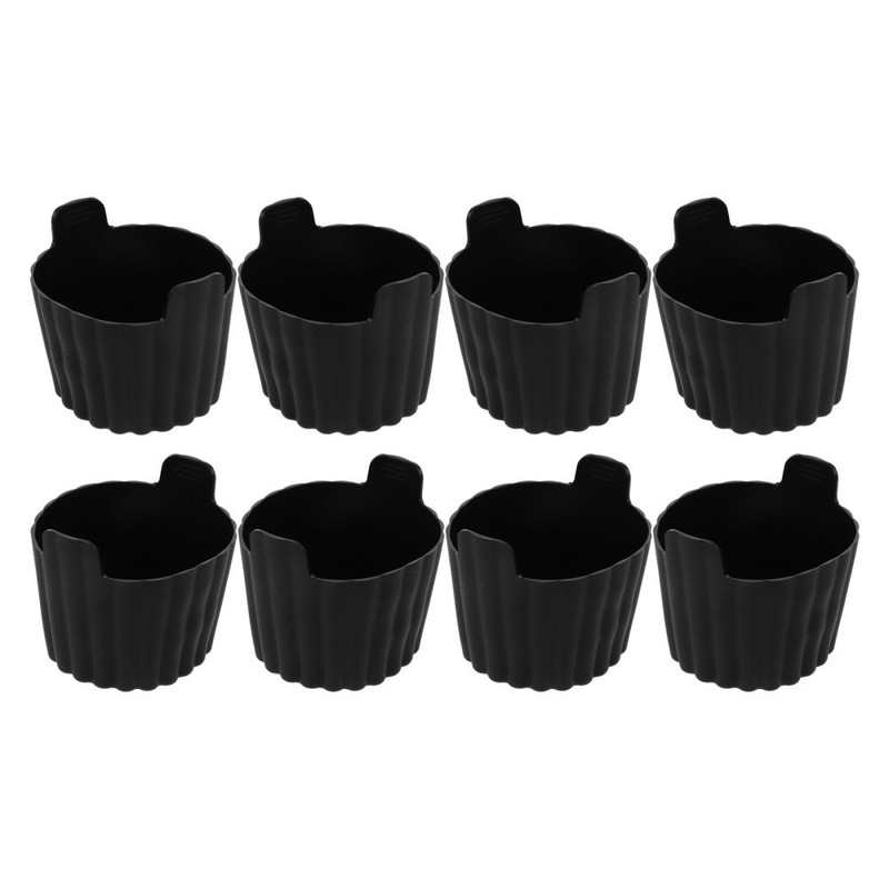 8 Pcs Silicone Cupcake Baking Cups Muffin Liners Non Stick Steaming Tray