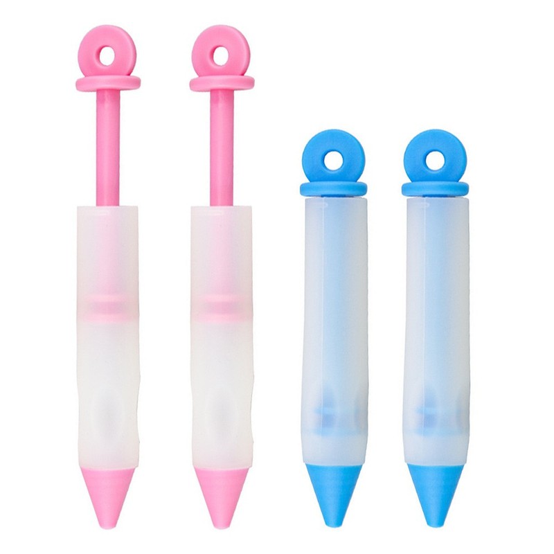 4 Pcs Silicone Cake Decorating Pen Chocolate Pen Baking Tool