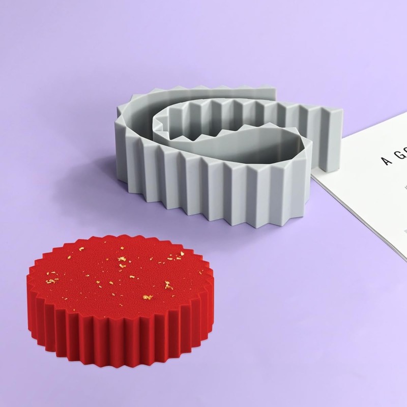 Hackly Shape Silicone Lace Mold Sugarcraft Impression Mat for Cake Decorating