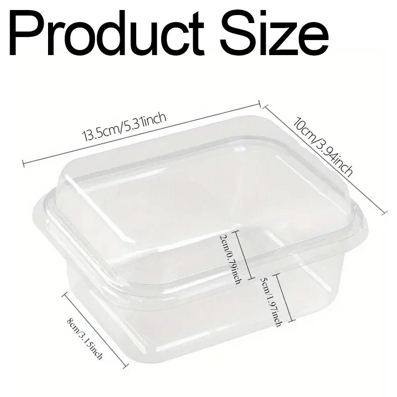 10/20PCS Clear Tiramisu Cake Boxes - Disposable Dessert Containers with Lids gallery