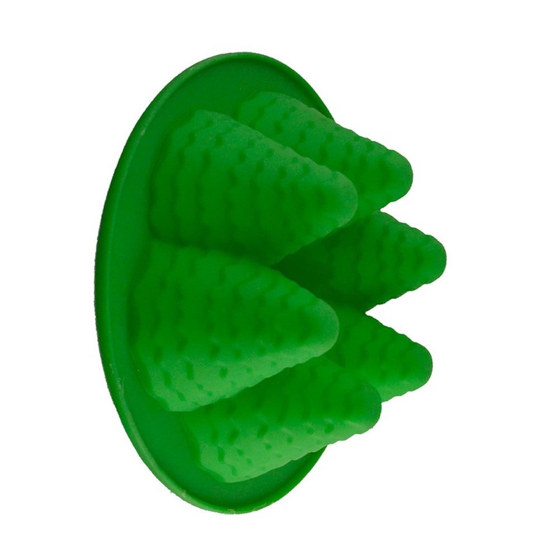 3 D Holiday Chocolate Molds Silicone Cupcake Pan Baking Christmas Template