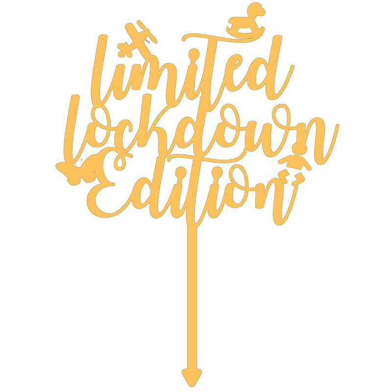 Limited Lock Down Edition Exclusive Welcome Baby Cake Topper,Fine Laser-Cut