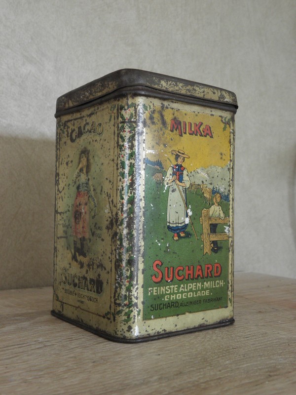 MILKA Suchards Chocolate Print advertising old vintage box retro old