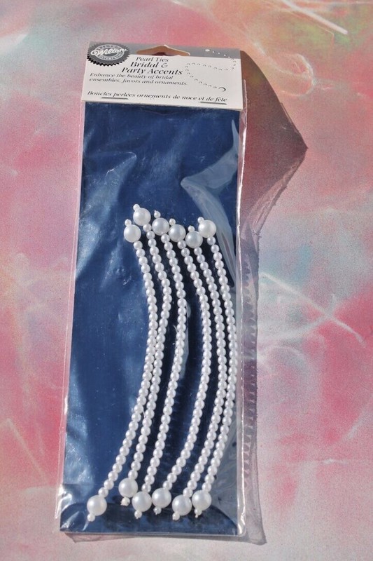 Wilton Pearl Ties Bridal & Party Accents Embellishments, New FREE SHIPPING!