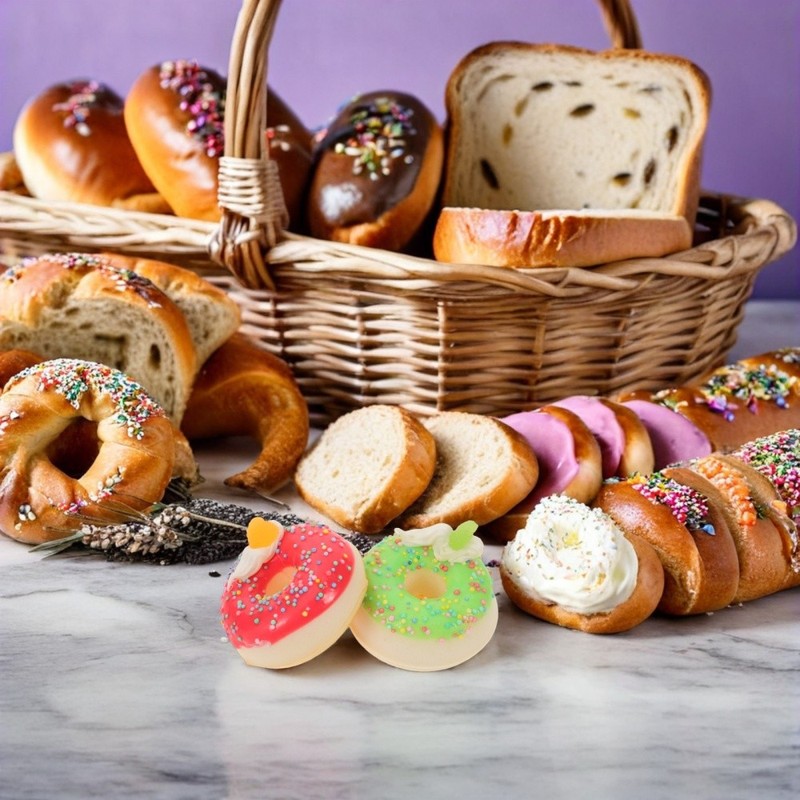 7pcs Fake Donuts: Realistic Doughnuts Collection With Cream - Artificial gallery