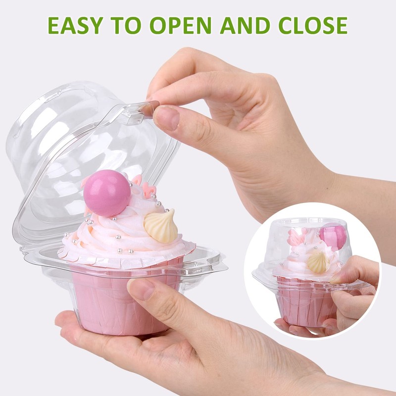 Cupcake Boxes Individual Cupcake Containers, 50 Packs Regular Single Cupcake Hol gallery