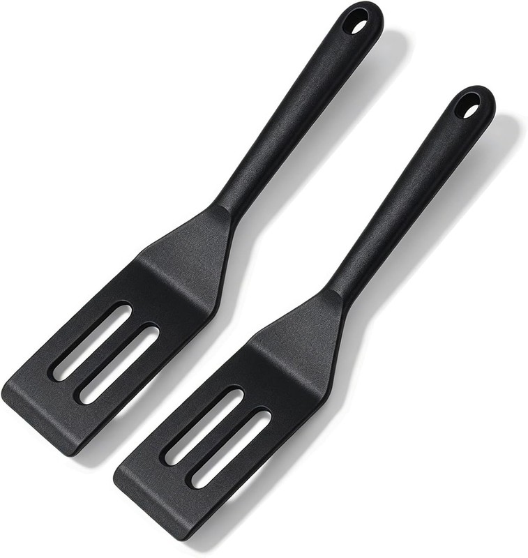 2 Pa Mini Silicone Spatula Set, Heat Resistant Small Thin Spatulas for