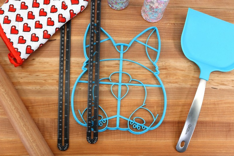 XL 12 Inch Corgi Butt Cookie Cutter - Doggy Large Cookies gallery