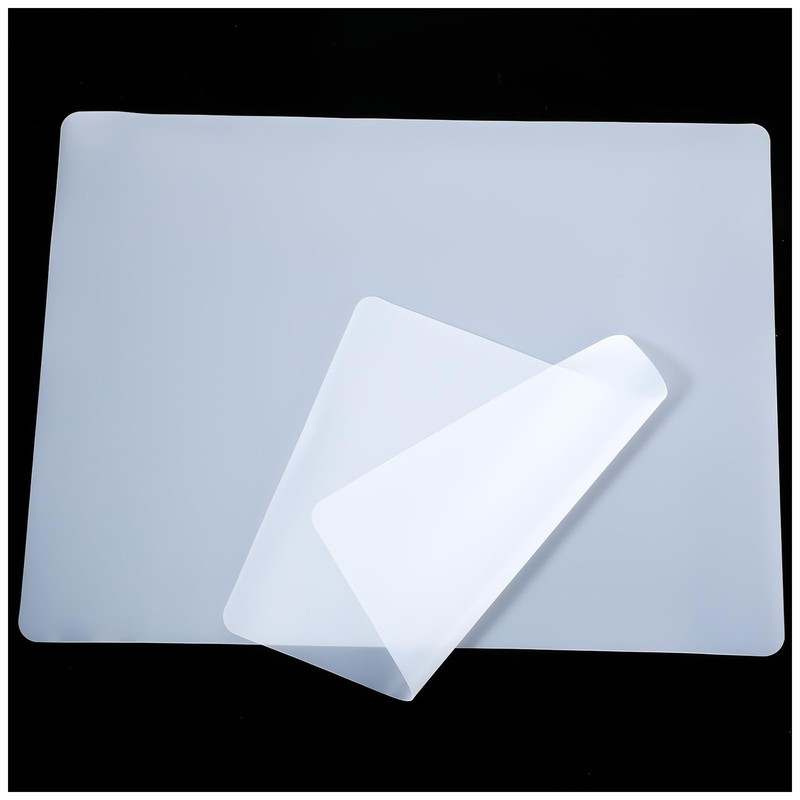 Oruola 2pcs Clear 24 X 20 X 0.07 cm/9.45 X 7.87 X 0.03 in, Transparent White