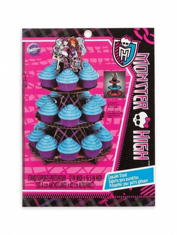 NEW Monster High 3 Tier Cupcake Stand 12 In Wide X 16.5 In Tall- Brand New