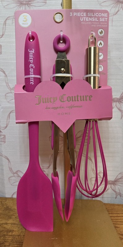Juicy Couture, 3 Piece Silicone Utensil Set Kitchen Decor gallery