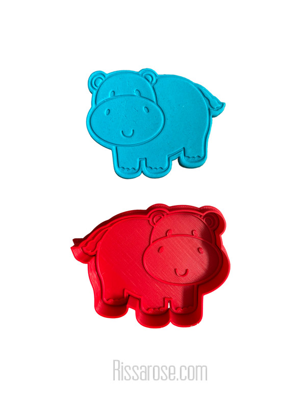 Safari theme animals cookie cutter fondant embosser - Zoo Lion Elephant Zebra Mo gallery