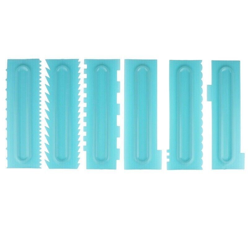 Smoother Cake Scraper Decorating Pastry Cake Comb Icing Smoother Baking 1Set gallery