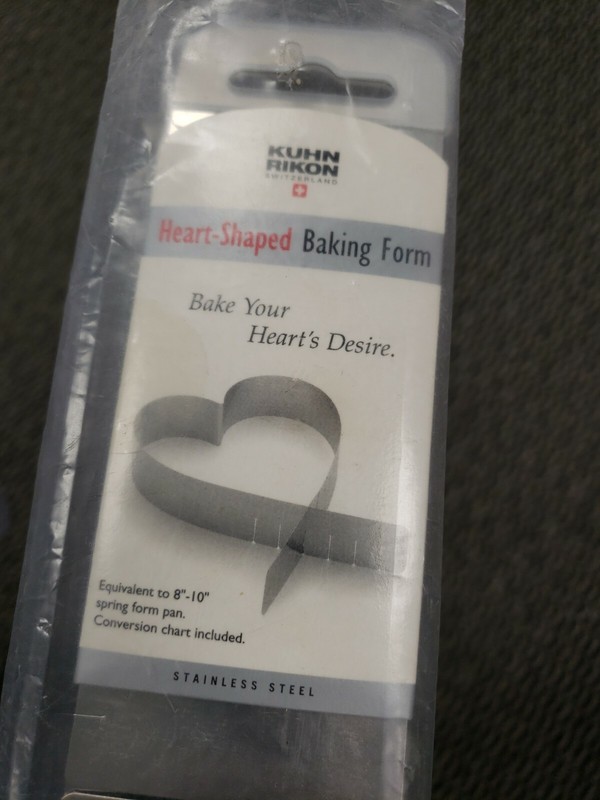 Kuhn Rikon Heart Shaped Baking Form Switzerland Stainless steel cake mold