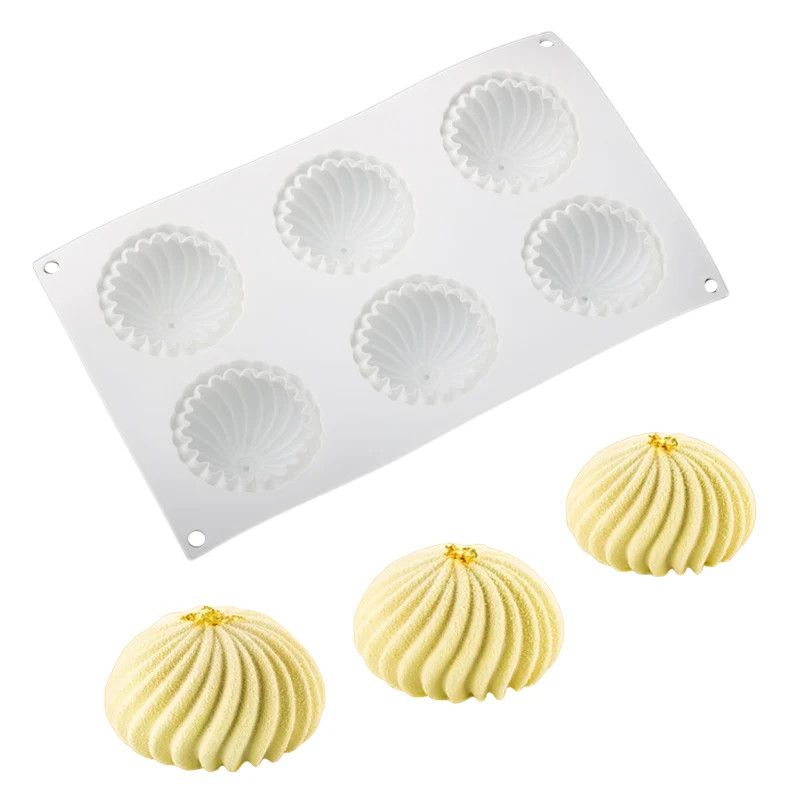 6-Cell Chinese Traditional Flour Food Vortex Texture Steamed Stuffed Bun gallery