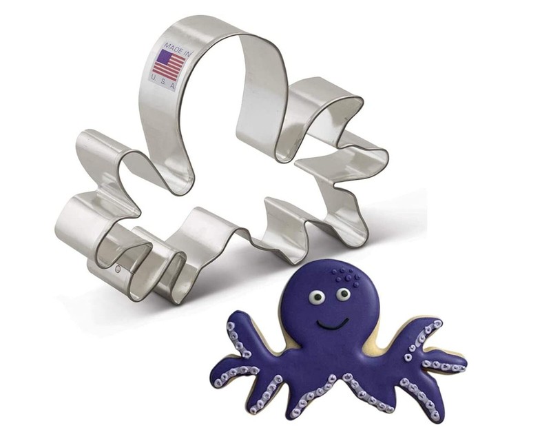 OCTOPUS Metal Cookie Cutter – by Ann Clark – 5.25″