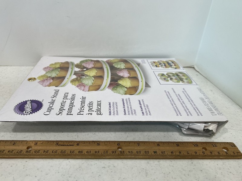 Wilton Cupcake Stand-White 12"X10.5" Holds 24 Cupcakes, Cardboard, New gallery