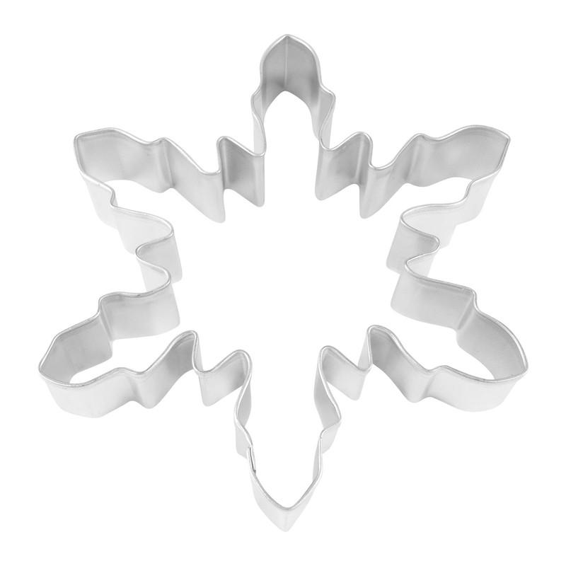 R&M Snowflake Wide 5″ Cookie Cutter in Durable, Economical, Tinplated Steel