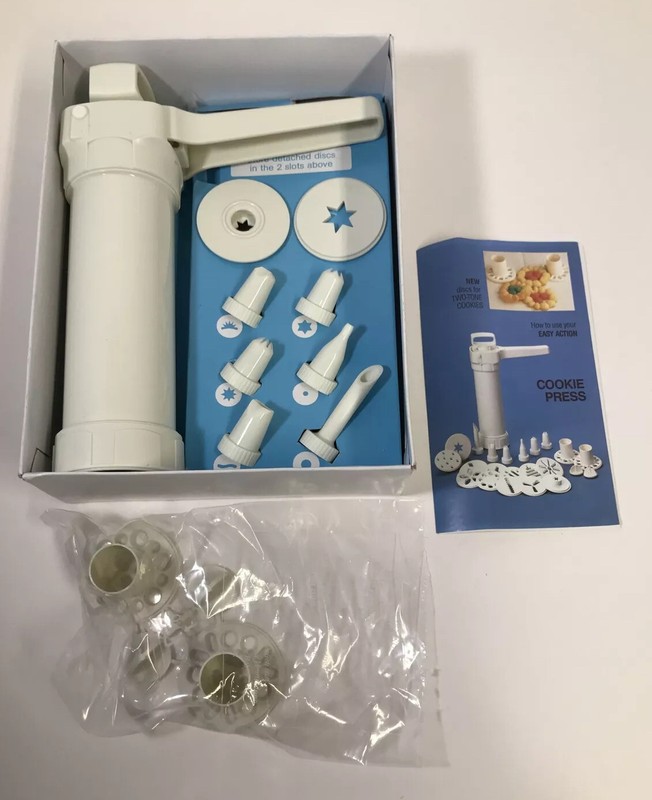 Hutzler Easy Action Cookie Press and Food Decorator - New in Box Dishwasher Safe gallery
