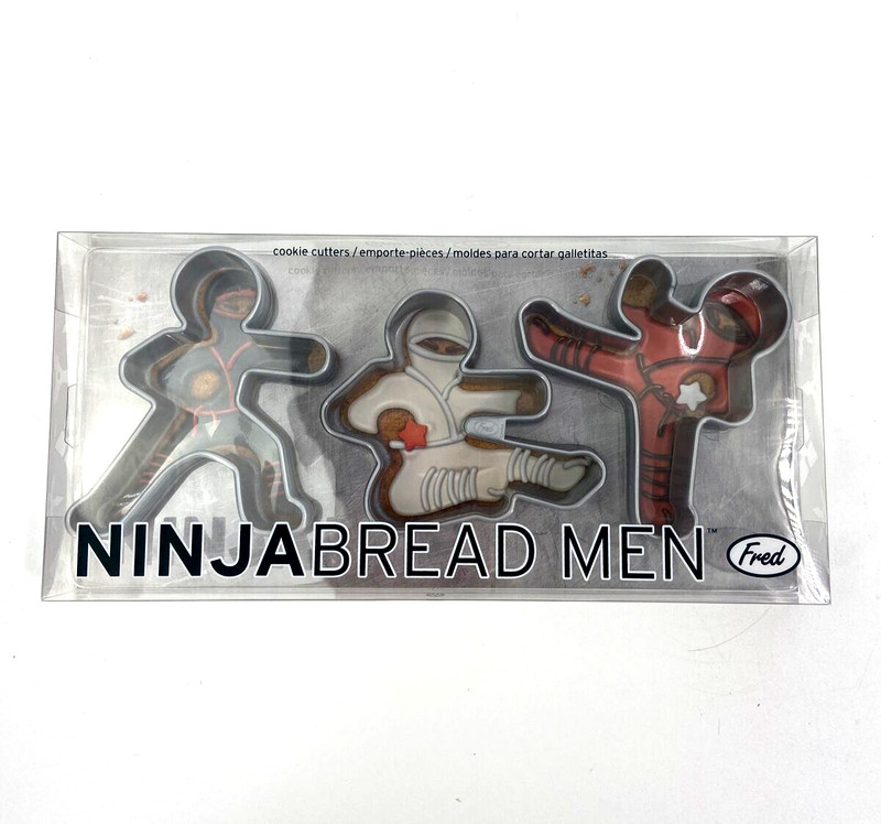 Fred and Friends Ninjabread Men Cookie Cutters 3 Pack