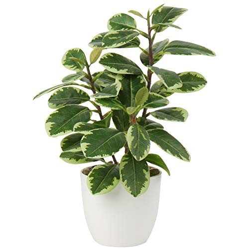 Artificial Plants Mini Camellia Potted Fake Plants Small Faux Plastic Style #3