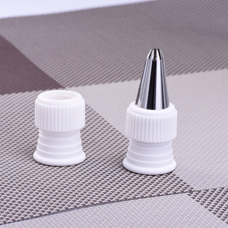 12 Pieces Coupler Piping Bag Plastic Standard Couplers Cake Decorating Pipe Tip gallery