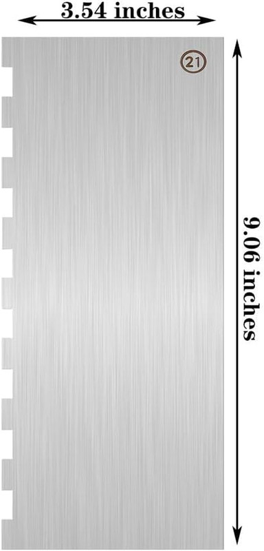 Cake Scraper Smoother Cake Decorating Supplies Kit 9 Inch Metal Bench Scraper fo gallery