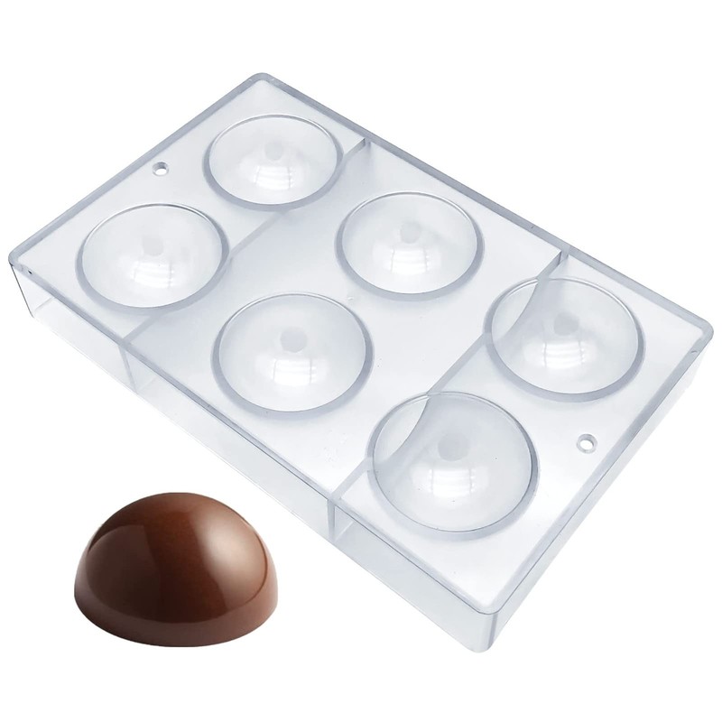 Large Half Ball Chocolate Mold Ball Polycarbonate Mould Chocolate Semi Sphere…