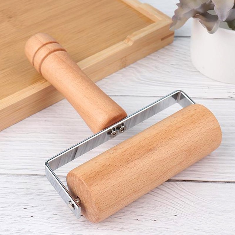 Small Wooden Dough Rolling Pin NonStick Pizza T Type 12x16.5 cm Kitchen gallery