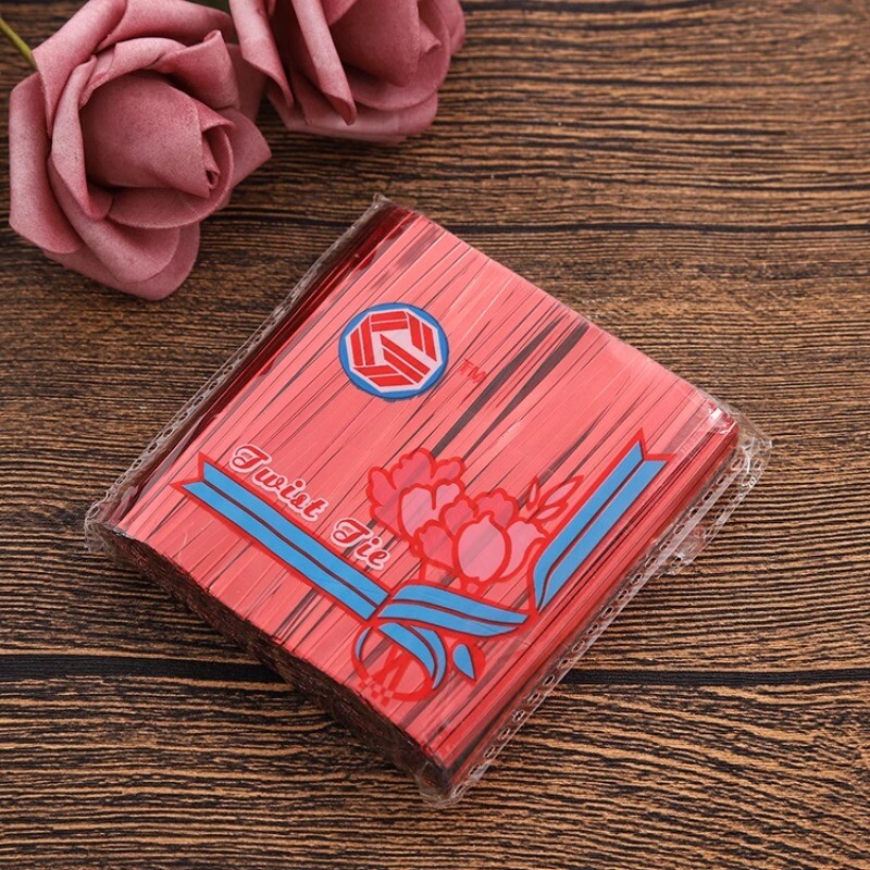 UK 1000pcs 10CM Colorful Packaging Twist Ties Wire Bundling Food Bags Sealing gallery