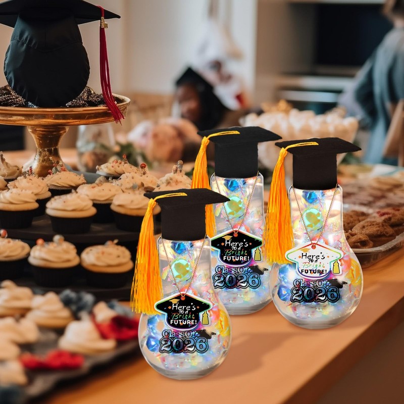 36 Pcs Graduation Party Favors Light Bulb Candy Jars Class of 2026 Graduation... gallery