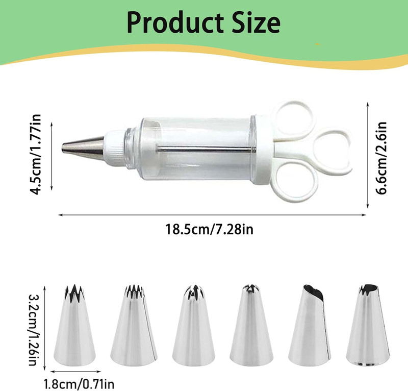 Cake Decorating Set, Cupcake Icing Piping Kit, Frosting Piping Injector Kit with gallery