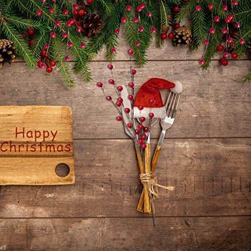 10 Pcs Artificial Holly Berries, Decor for Christmas Decoration Christmas Red gallery