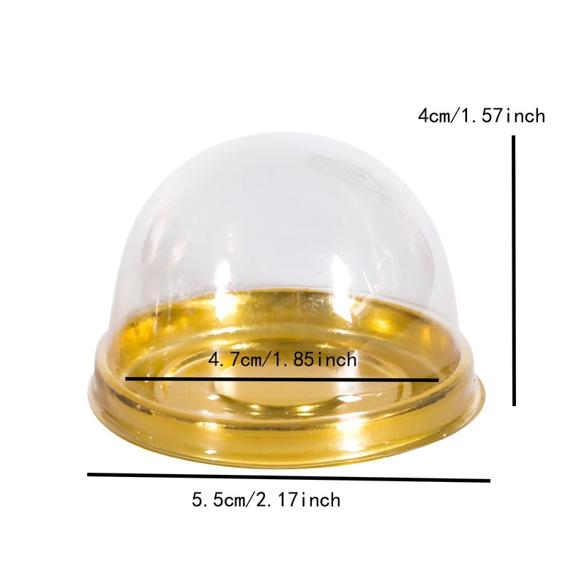 Clear Plastic Mini Cupcake Container, 50 Piece Mooncake Boxes Cupcake Contain... gallery