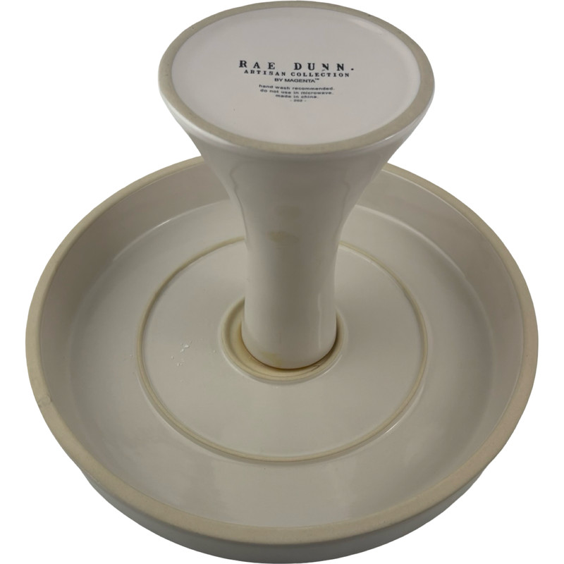 Rae Dunn by Magenta MOM'S KITCHEN Cake Stand Pastry Display 9.75" X 7" Farmhouse gallery