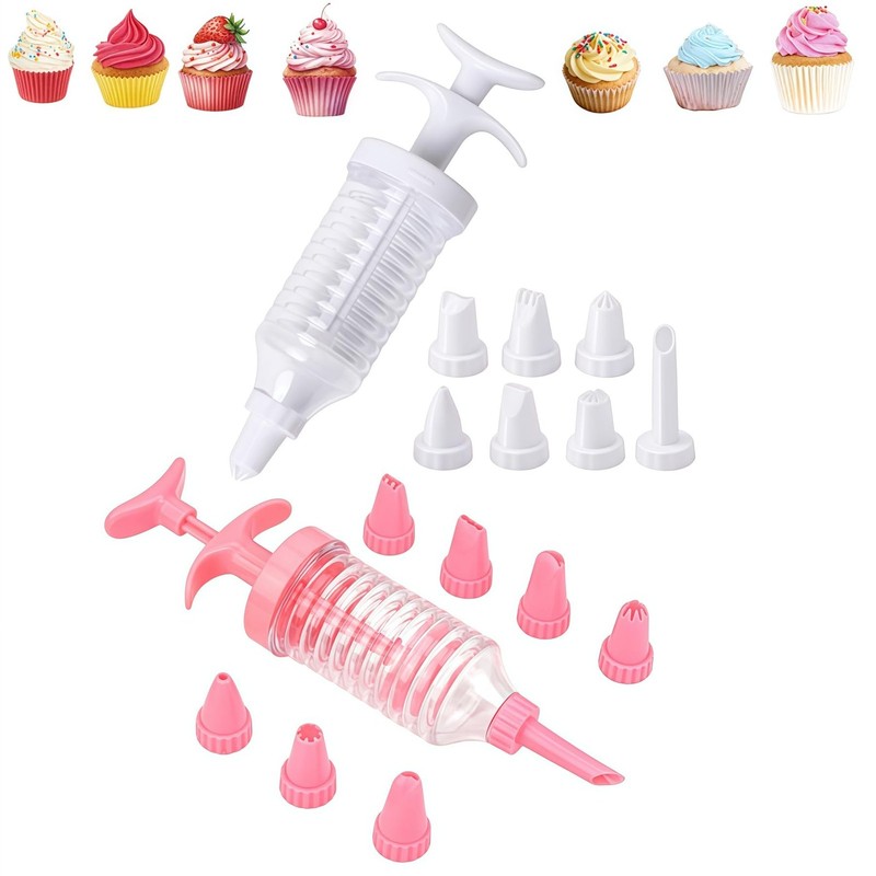 Cake Decorating Gun, Cupcake Icing Piping Kit, Cupcake Injector/Decorating Ic...