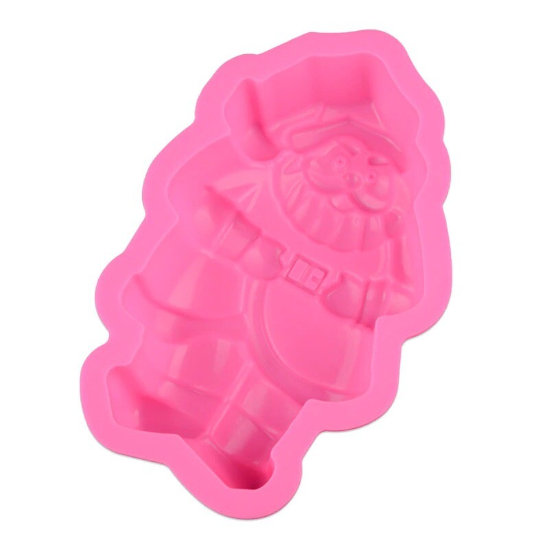 Santa Claus Shaped Silicone Cake Mold Handmake DIY Bread Mould Cake Tools gallery