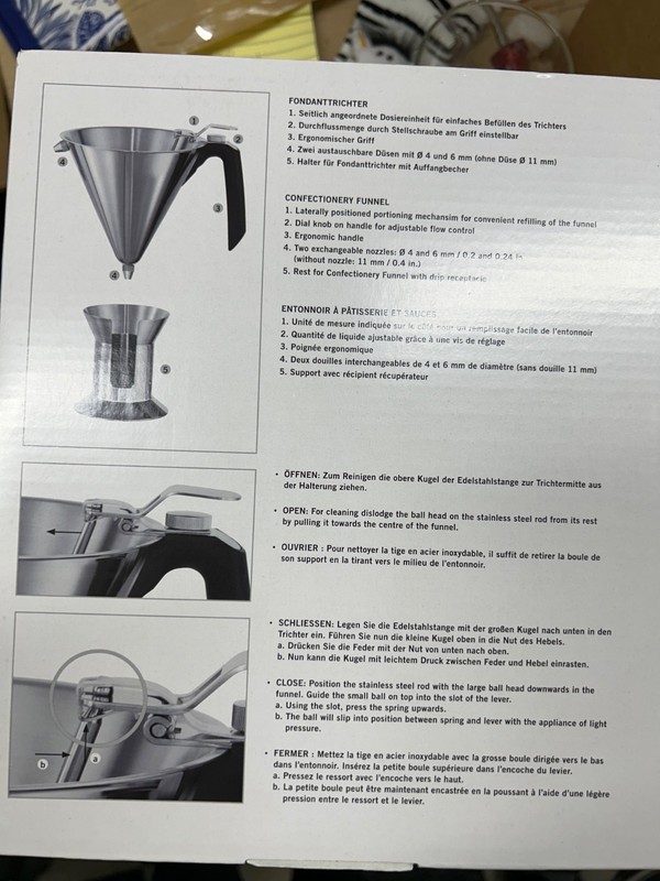 Rosle confectionary funnel