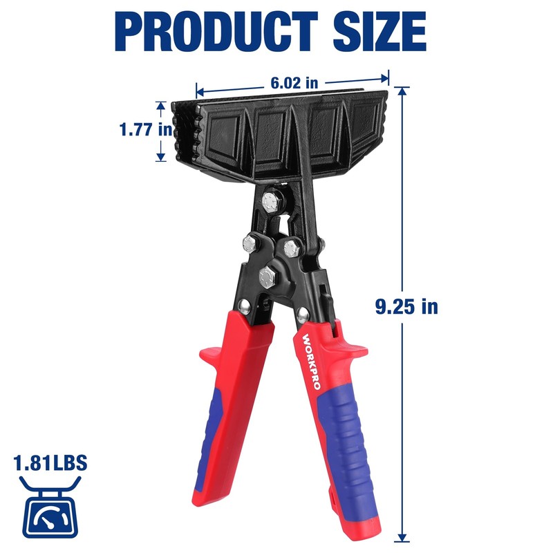 Workpro 6-Inch Sheet Metal Seamer Tool Heavy-Duty Steel Sheet Metal Brake gallery