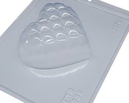 Medium Quilted Breakable Heart - 3 Part Chocolate Mold gallery