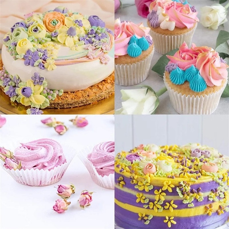 27pcs Russian Piping Tips Set Flower Tulip Nozzles Cake Pastry Decorating Kit gallery