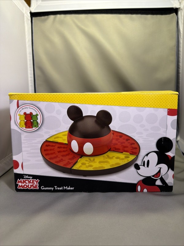 Mickey Mouse Gummy or Chocolate Treat Maker 4 Mold Trays And Warming Unit gallery