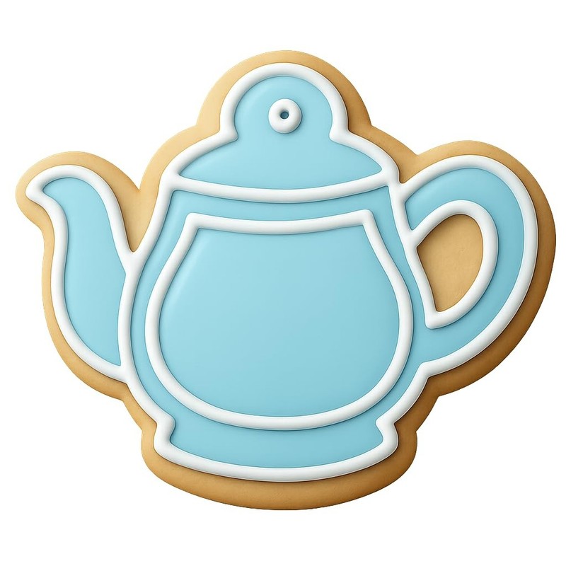 Classic Teapot Cookie Cutter & Stamp, Fondant & Clay - 4x3.2 gallery