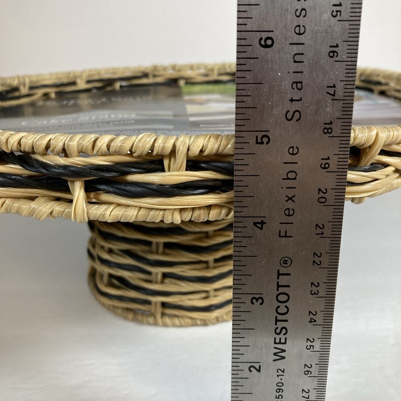 Better Homes & Gardens Cake Stand Handwoven With Metal Frame Indoor/Outdoor gallery